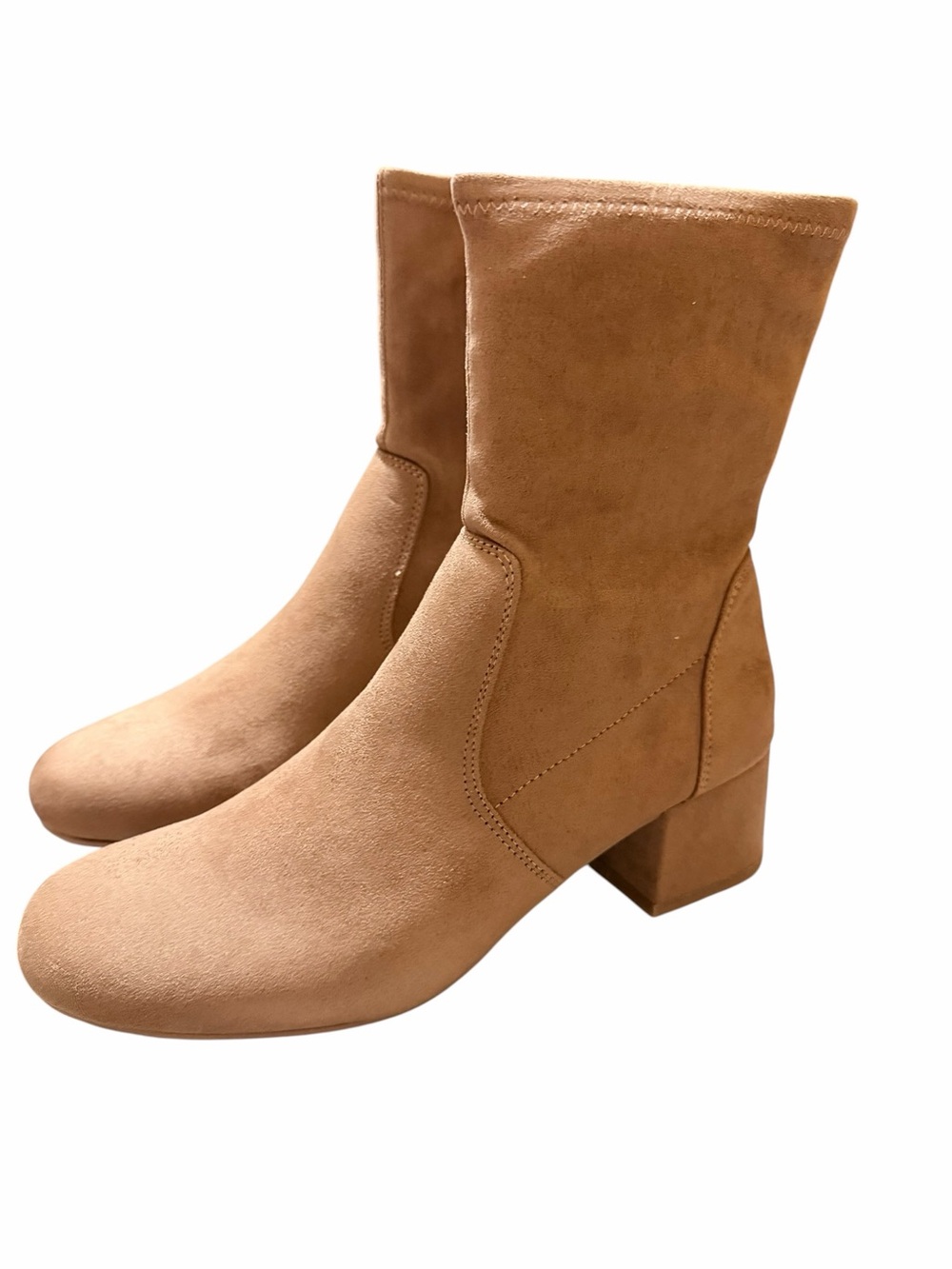 🌼🌟NIB KENNETH COLE REACTION Women’s Mid-Calf Block Heel Boots - Tan